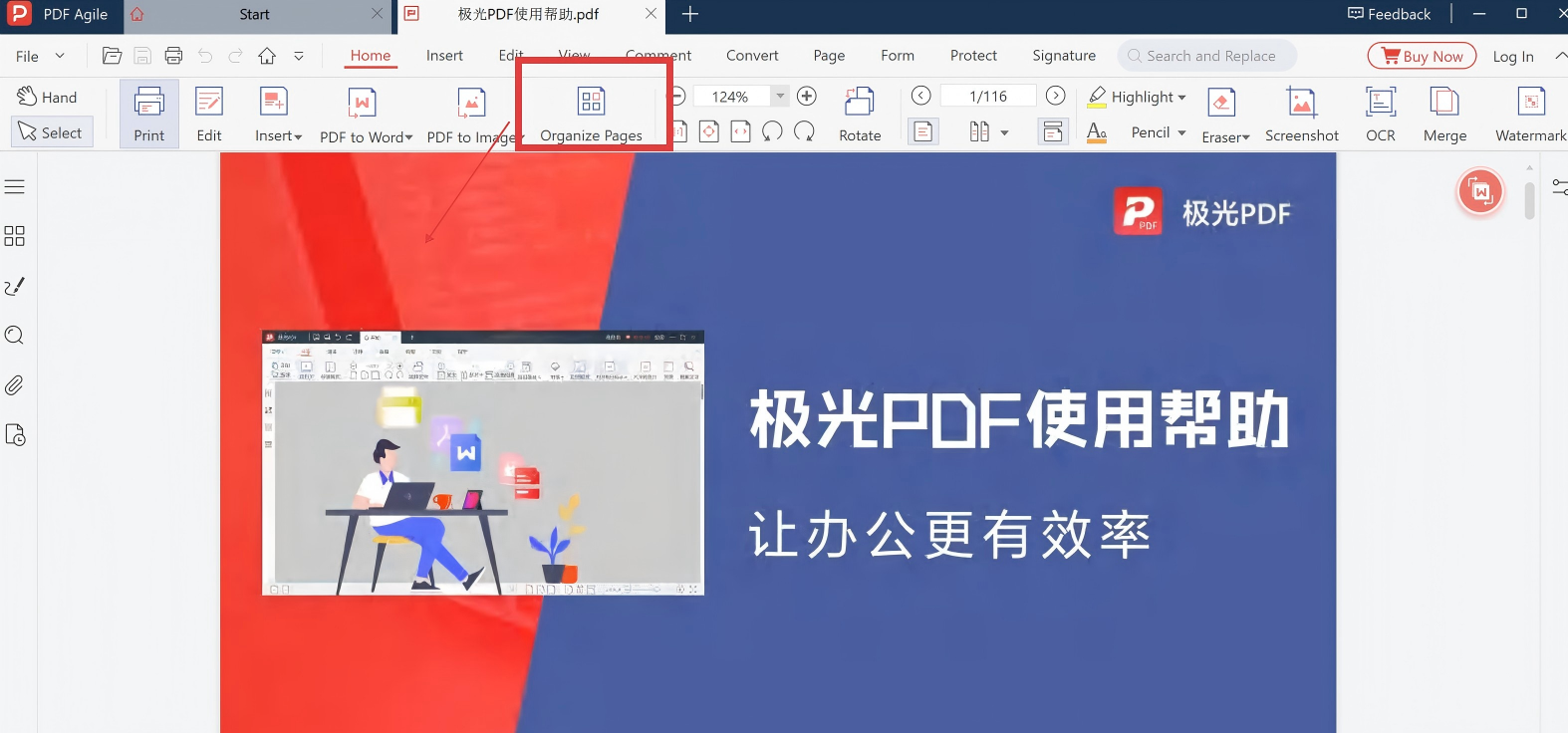 Step 3: Click on Page tab
