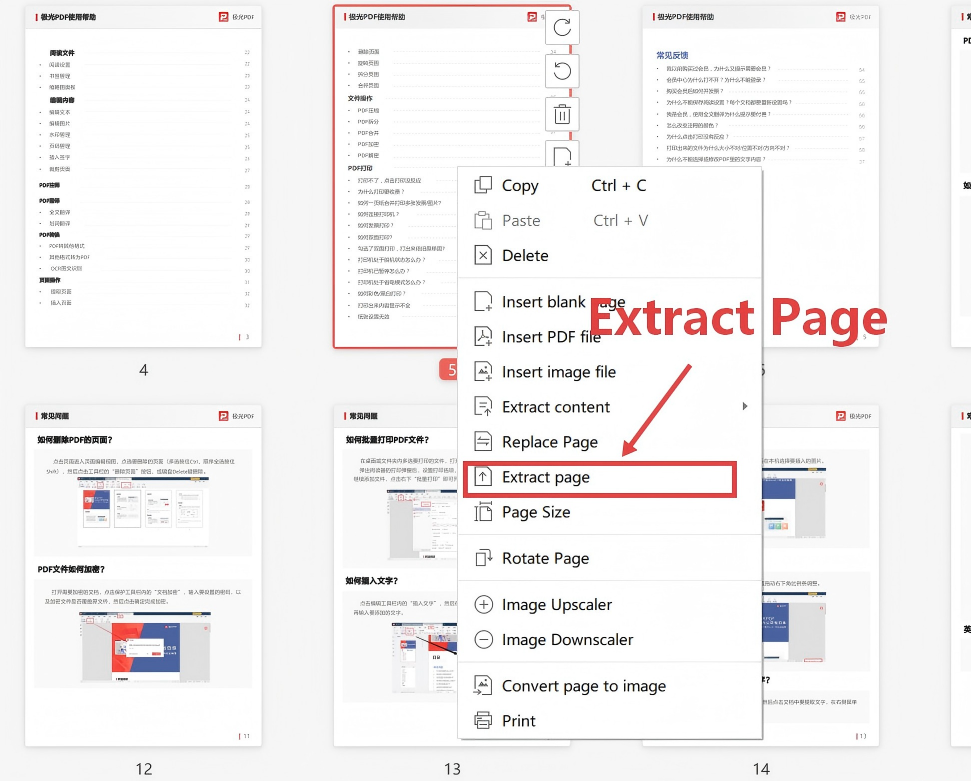 Step 6: Extract pages optionally